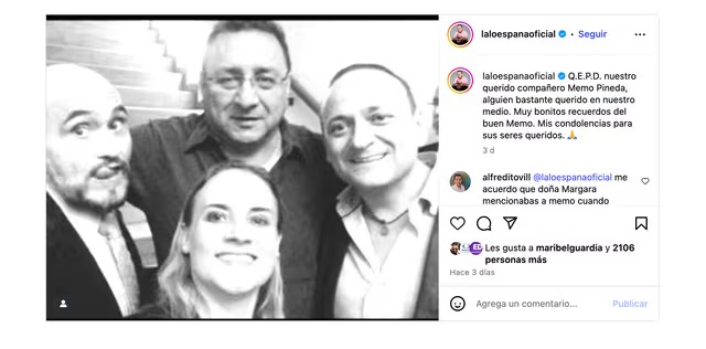 El actor Memo Pineda falleció a pocos días de cumplir 68 años, generando dolor en Televisa. Miembros del espectáculo y compañeros de ‘Vecinos’ lo honraron con sentidas palabras.