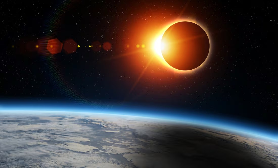 Durante un periodo específico, el eclipse solar se extenderá por varios minutos y solo podrá observarse en algunas áreas del globo.