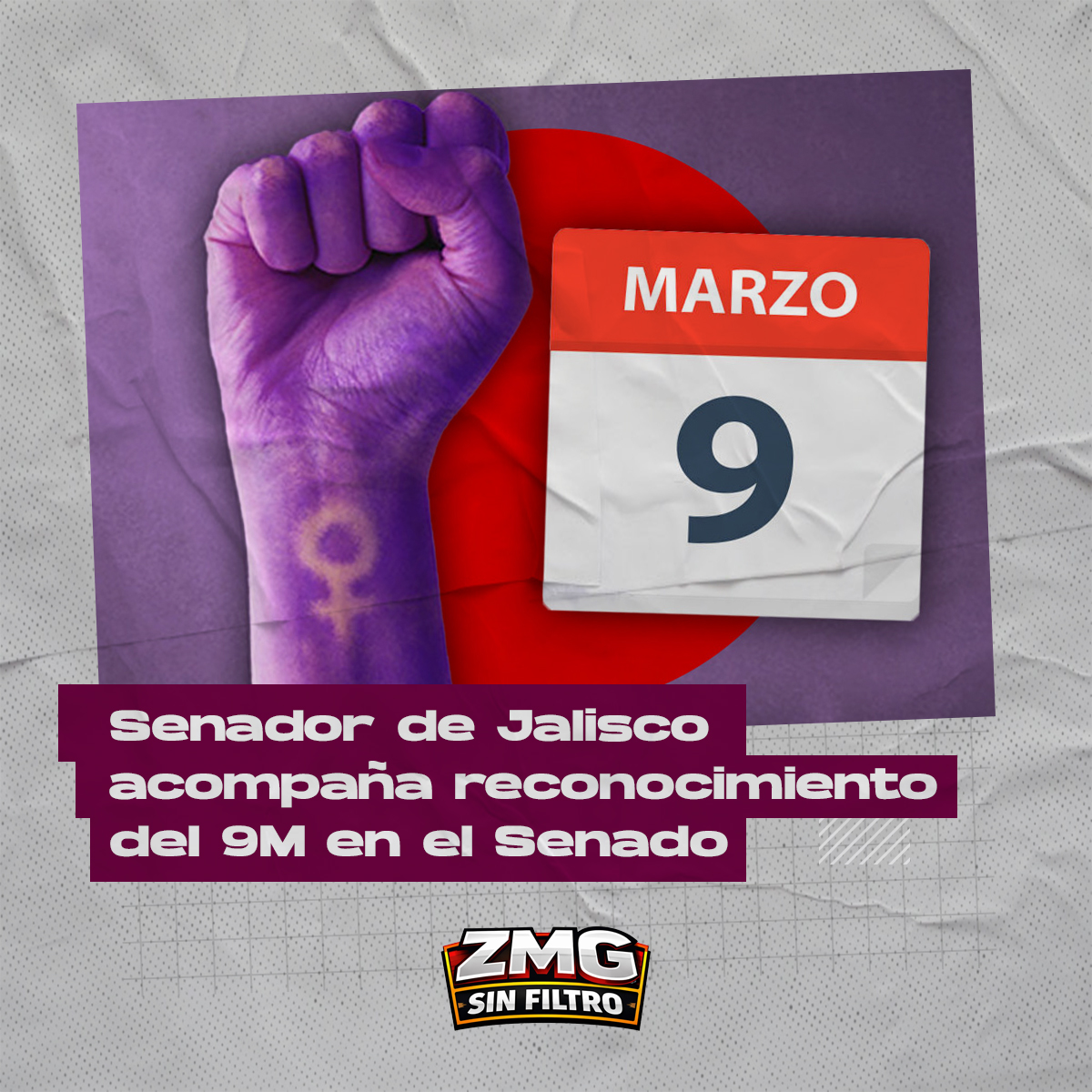 El Senado designa el 9 de marzo como Día Nacional Sin Nosotras y otorga premio Elvia Carrillo Puerto