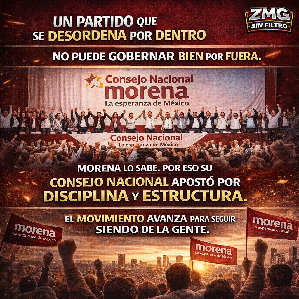 Morena confirma su disciplina, organización y crecimiento territorial en Consejo Nacional