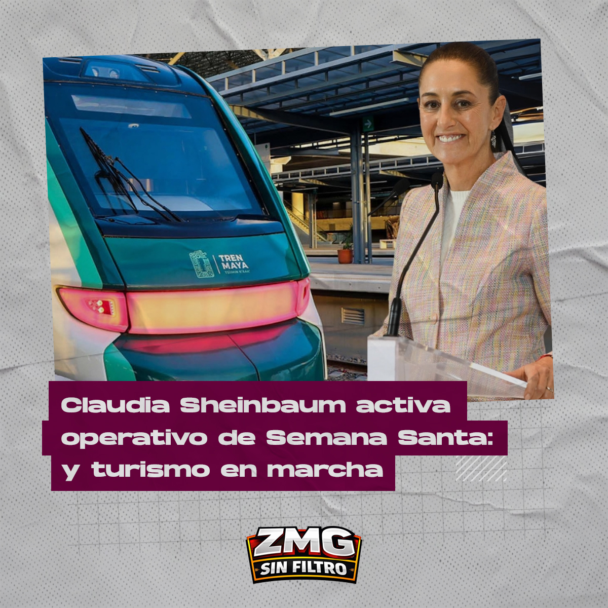 Sheinbaum activa operativo de Semana Santa con turismo, seguridad y servicios para viajeros