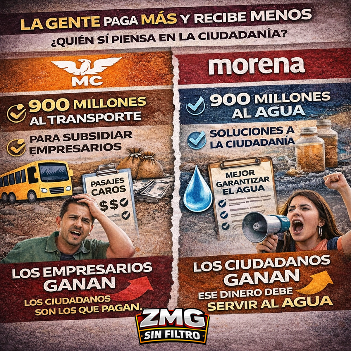 MC subsidia empresarios del transporte – Morena exige que cambie
