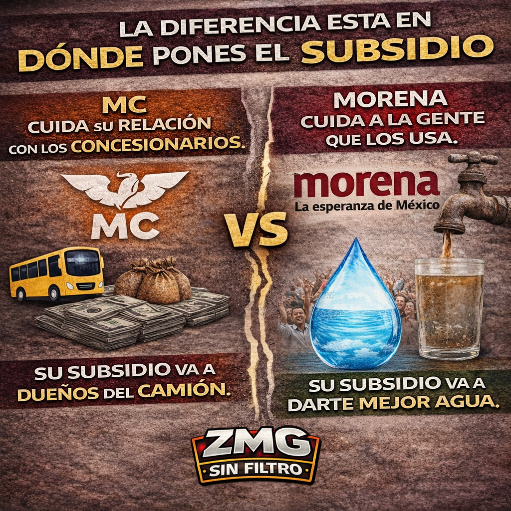 MC cuida al empresario, Morena cuida a la gente