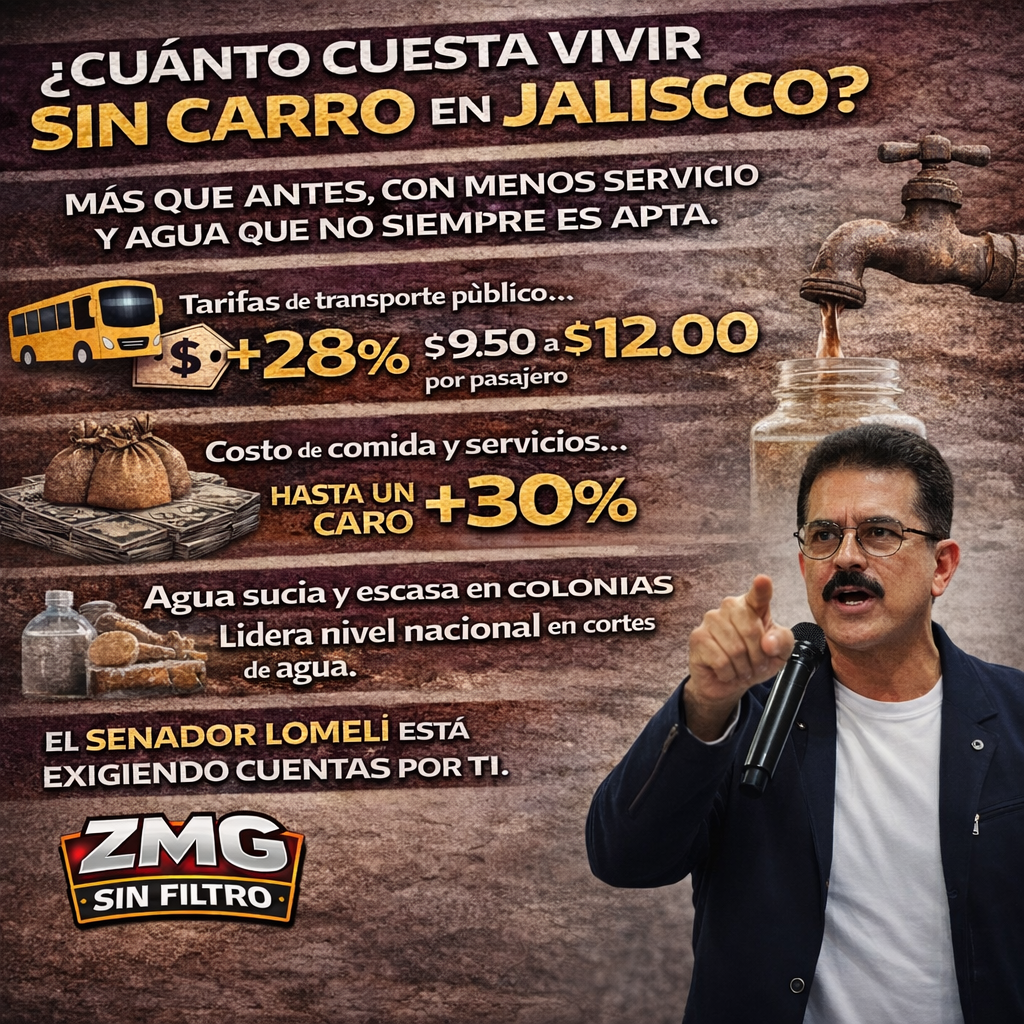 ¿Cuánto cuesta vivir sin carro en Jalisco? Más que antes