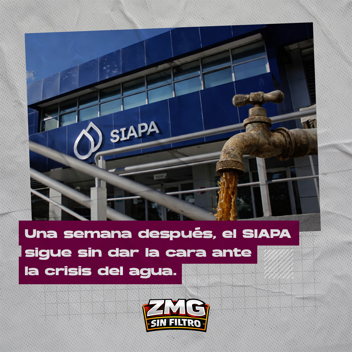 Balance semana: SIAPA sin comparecer, distribución alternada activa, estiaje avanzando