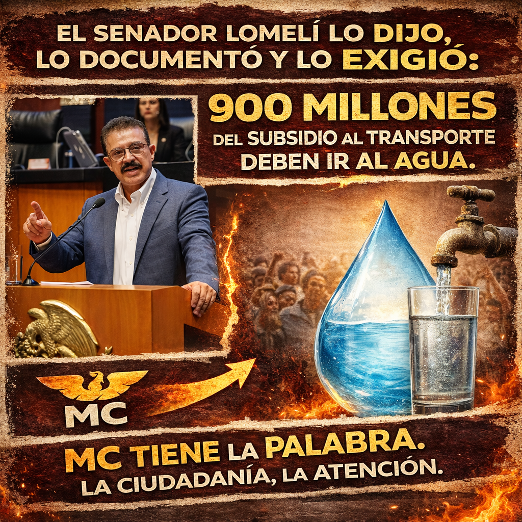 El senador lo dijo, lo documentó, lo exigió – MC tiene la palabra