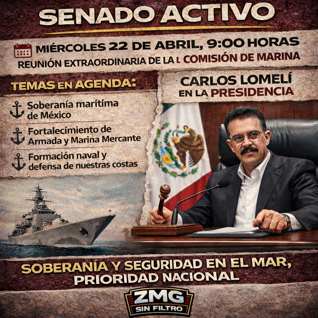 Miércoles 22: Comisión de Marina sesiona con el senador en la presidencia