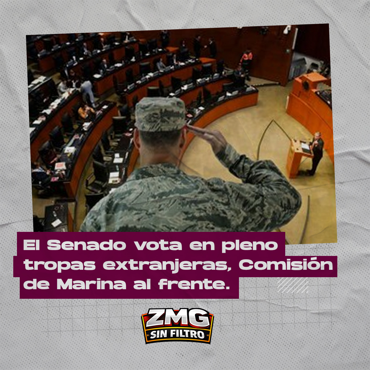El Senado vota en pleno tropas extranjeras – Comisión de Marina al frente