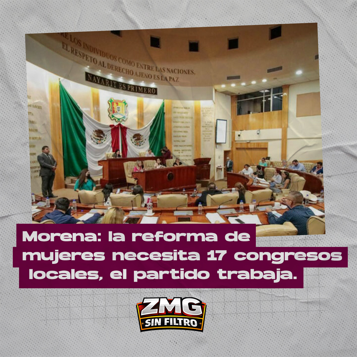Morena: la reforma de mujeres necesita 17 congresos locales – el partido trabaja