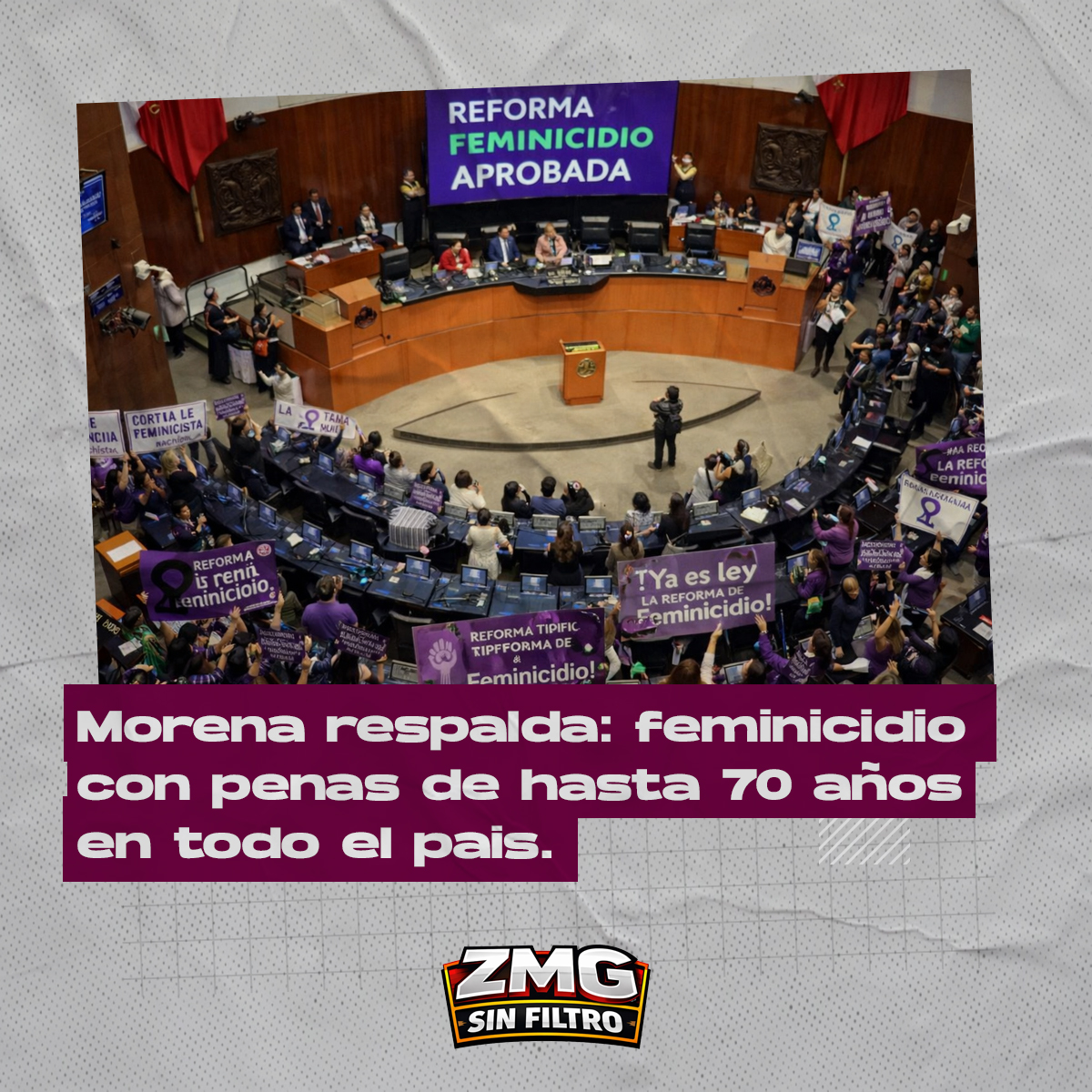 Morena y la reforma feminicidio – tipo penal unico en 32 estados