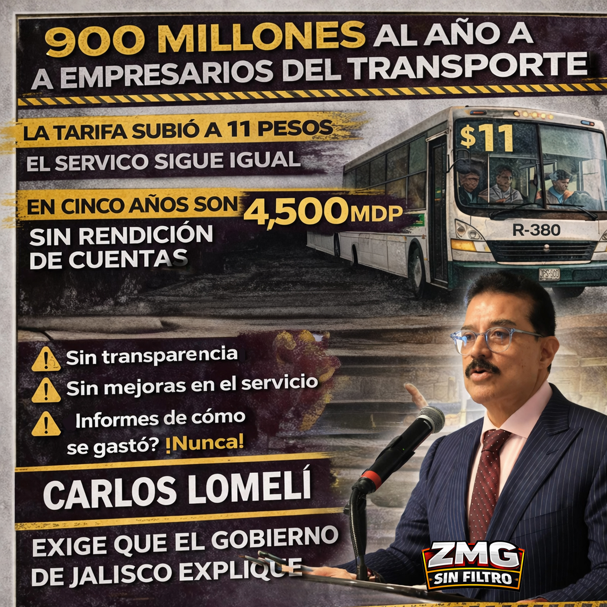 900 mdp al año a camioneros – nadie sabe a dónde van
