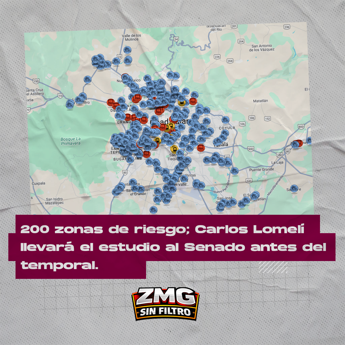 Estudio UdeG — 200 zonas de alta peligrosidad