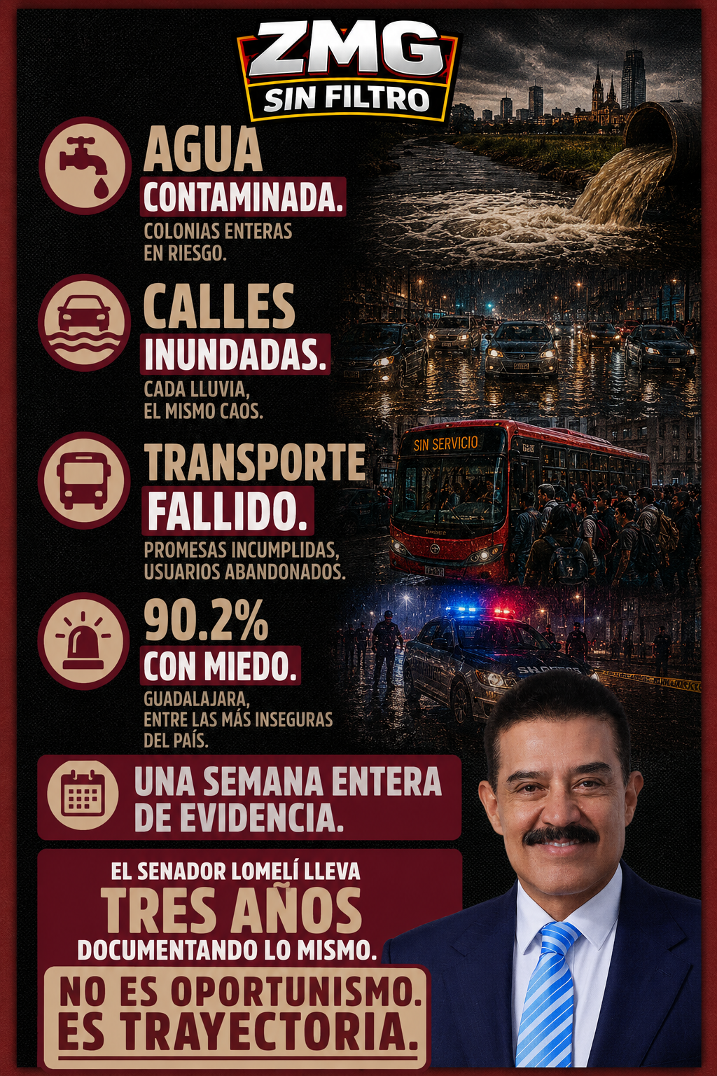 Semana cerrada: agua, calles, transporte e inseguridad – el expediente sigue abierto