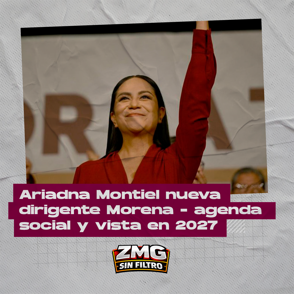 Ariadna Montiel nueva dirigente Morena – agenda social y vista en 2027