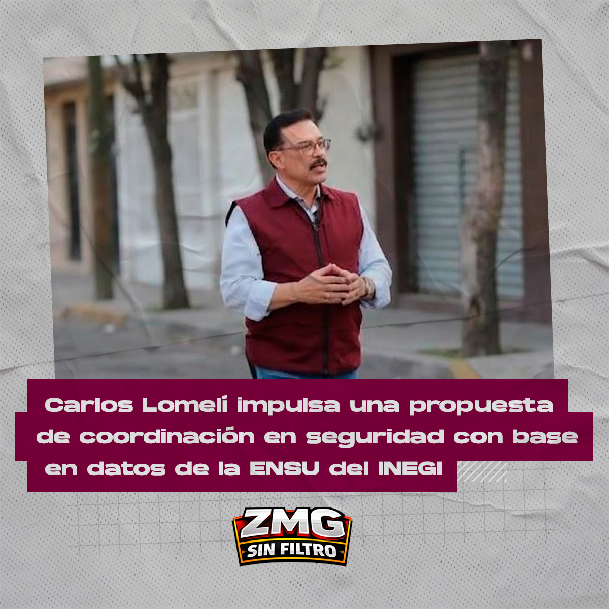 El senador Carlos Lomelí alista coordinación interinstitucional de seguridad