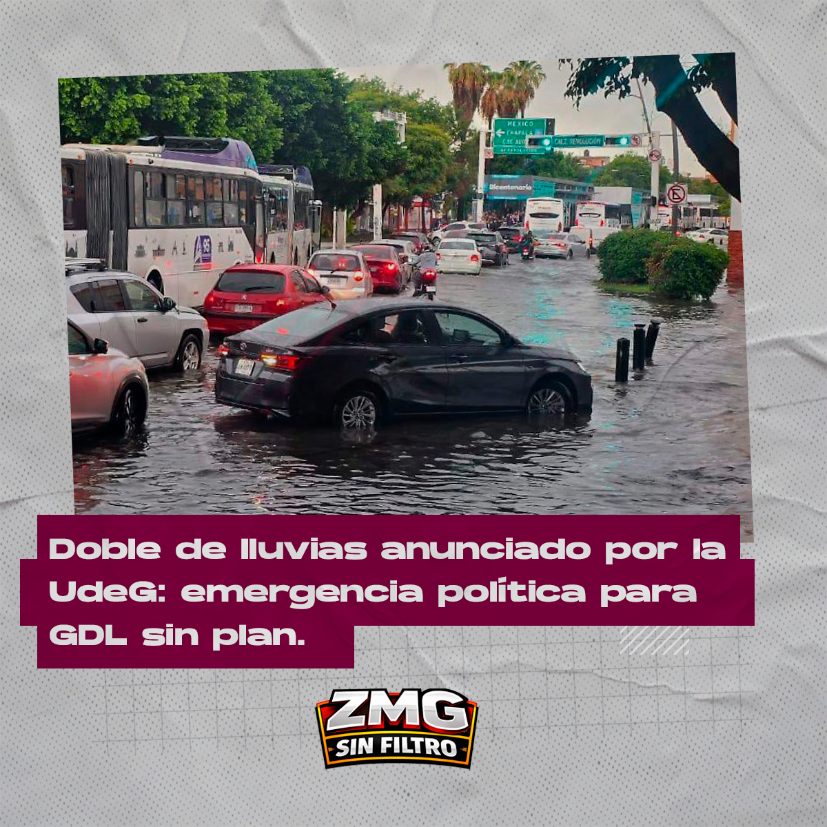 Doble de lluvias anunciado por la UdeG: emergencia política para GDL sin plan