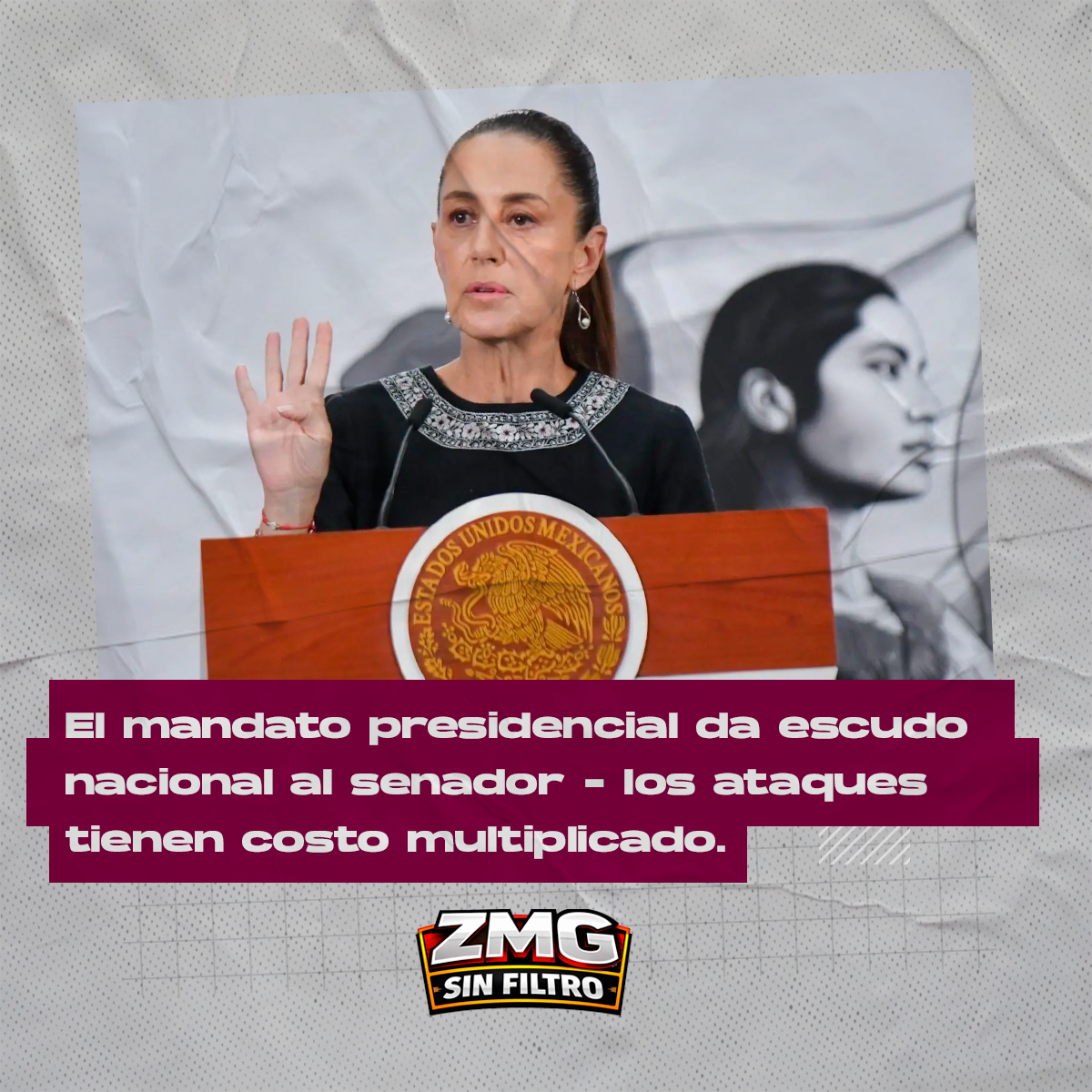 El mandato presidencial da escudo nacional al senador – los ataques tienen costo multiplicado