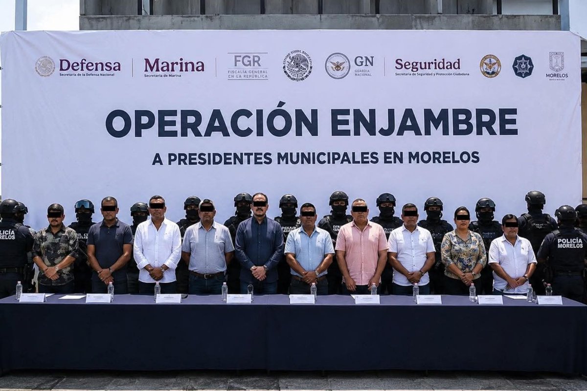 Traslado a penal de máxima seguridad: Dictan prisión preventiva a alcaldes de Morelos caídos en la “Operación Enjambre”