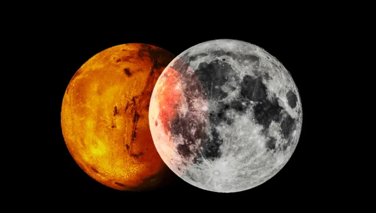 Cita en el firmamento: Marte y la Luna protagonizan espectacular conjunción esta noche