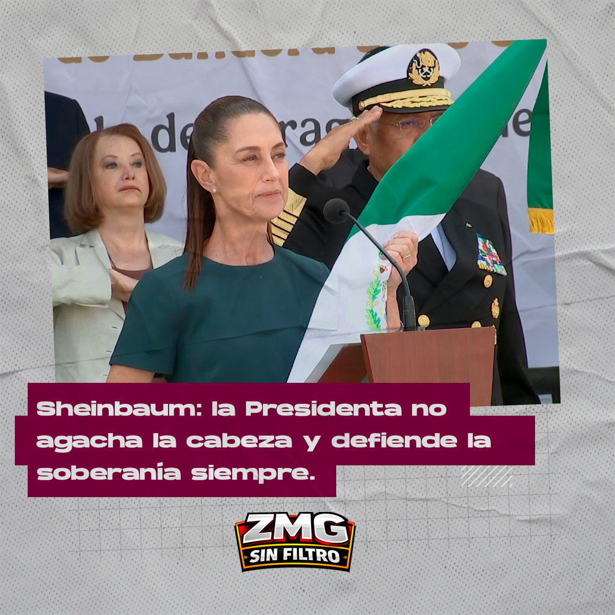 Sheinbaum: la Presidenta no agacha la cabeza y defiende la soberanía siempre