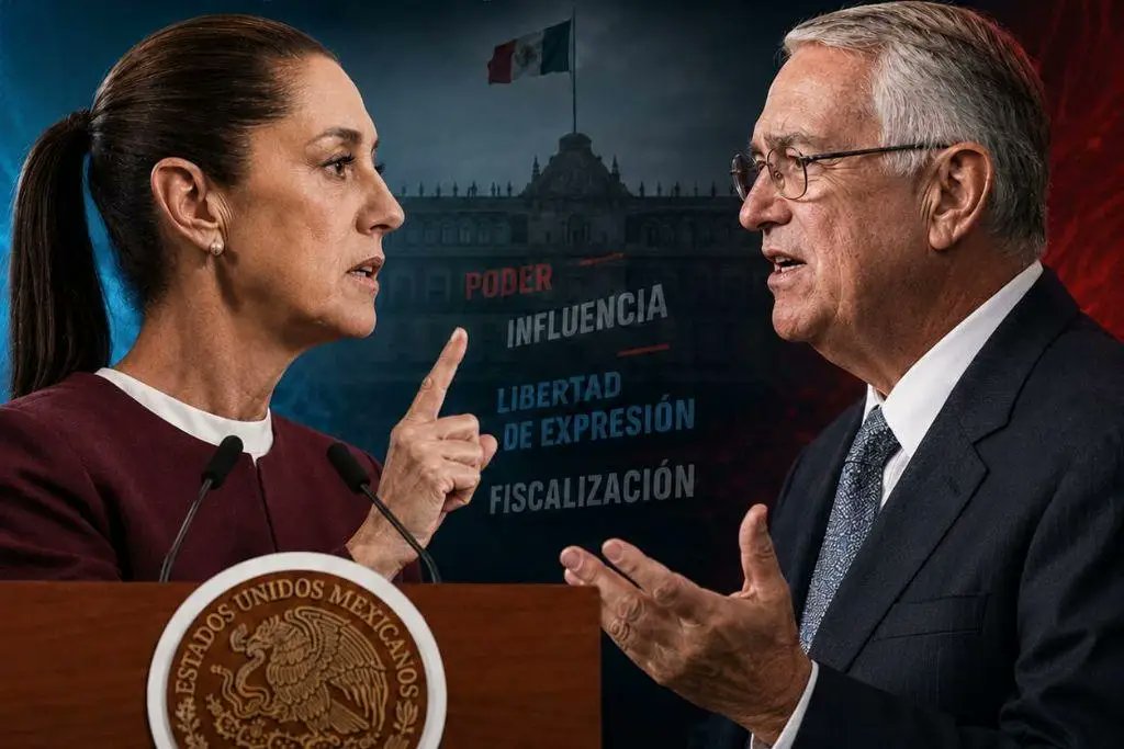 Frente abierto: Claudia Sheinbaum acusa a TV Azteca en “La Mañanera” por campaña mediática contra su gobierno