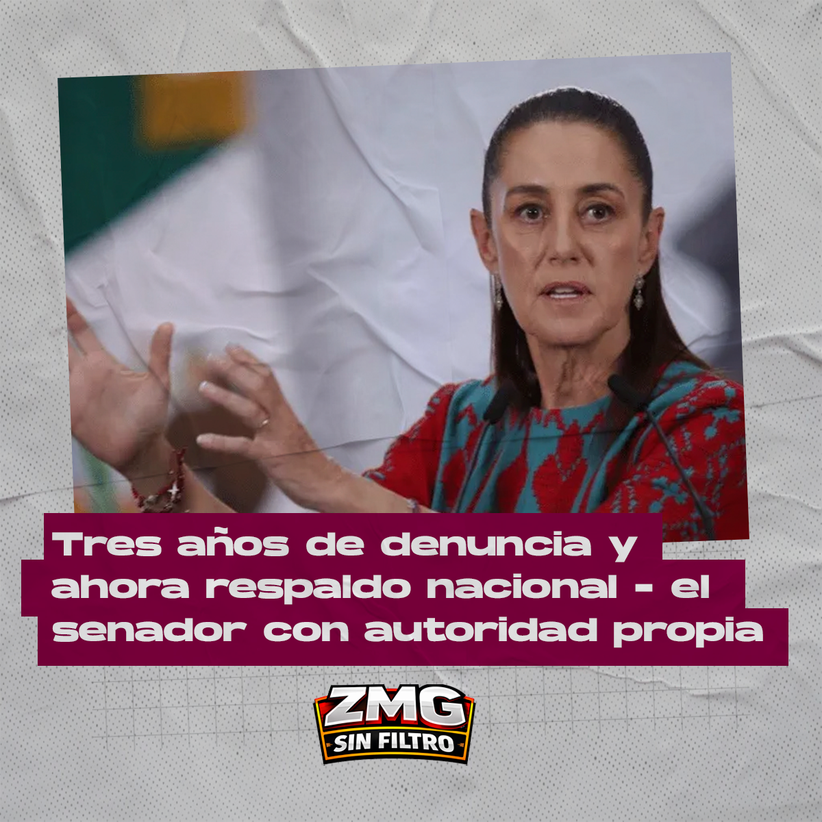 Tres años de denuncia y ahora respaldo nacional – el senador con autoridad propia