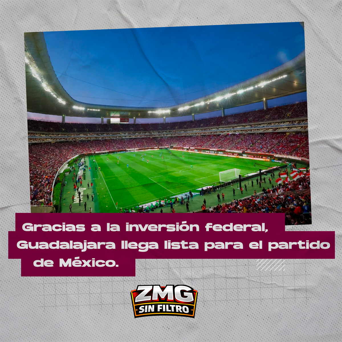 Las obras que llenaron el estadio tienen nombre y fecha
