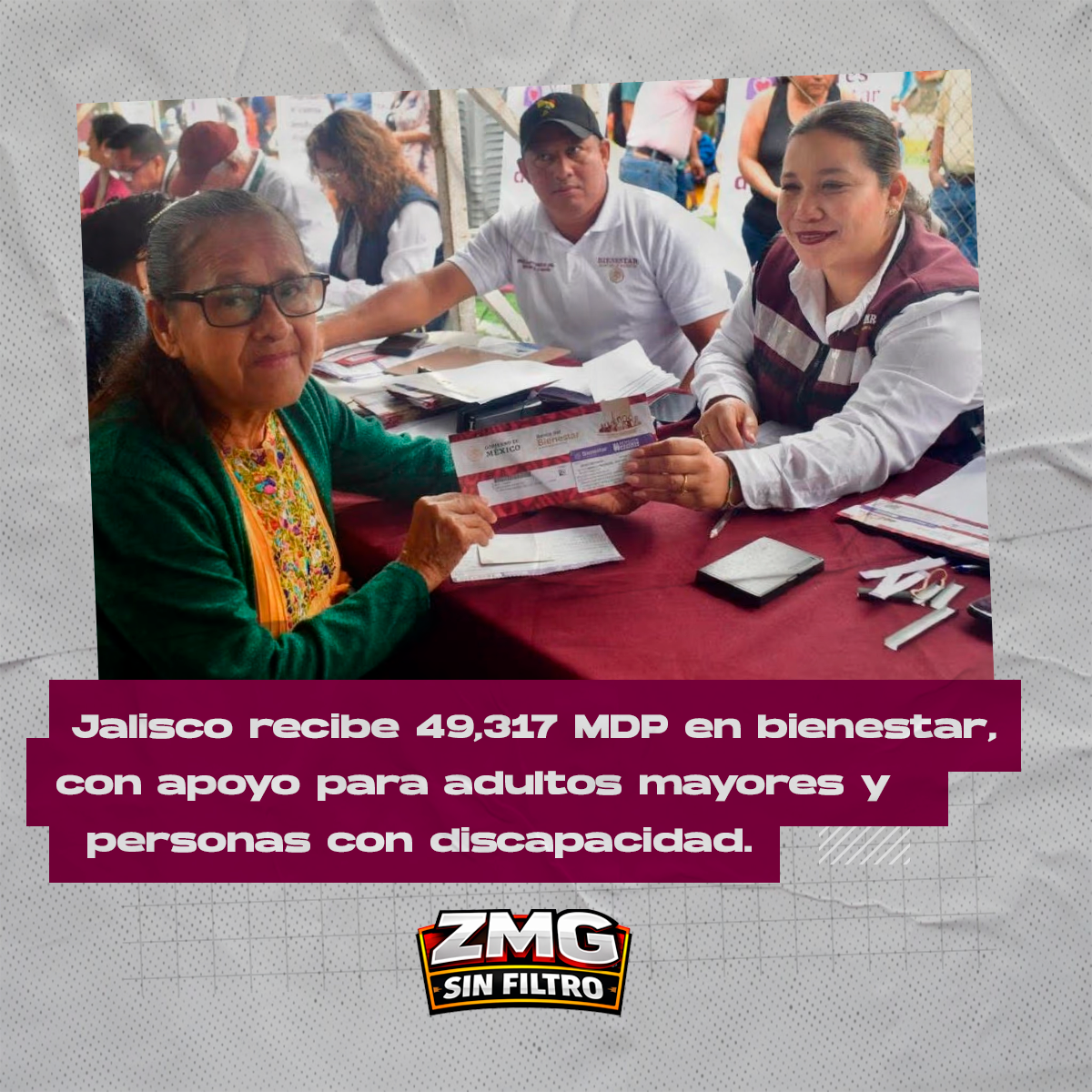 914,717 adultos mayores con pensión Jalisco
