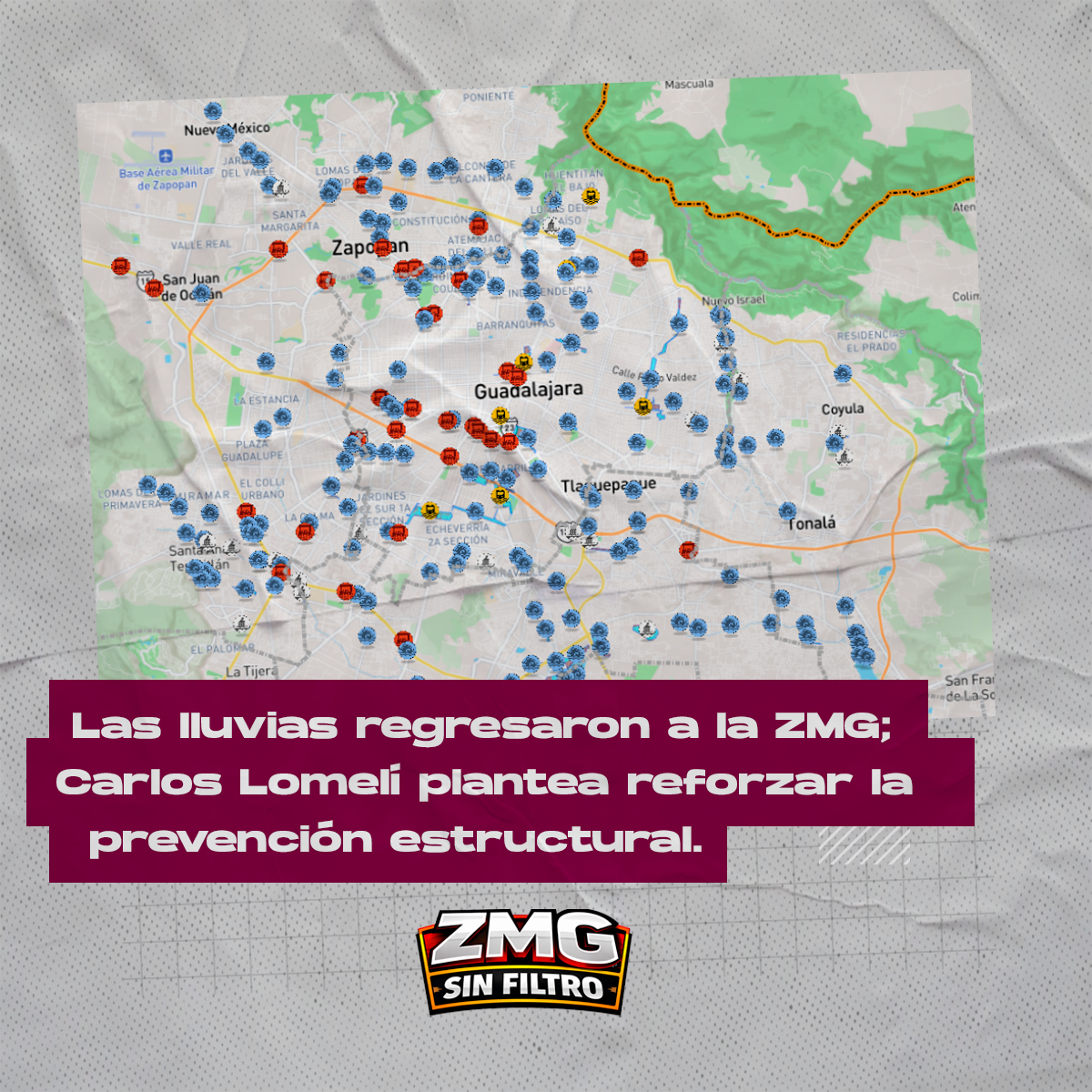 Dato: 200 puntos de inundación