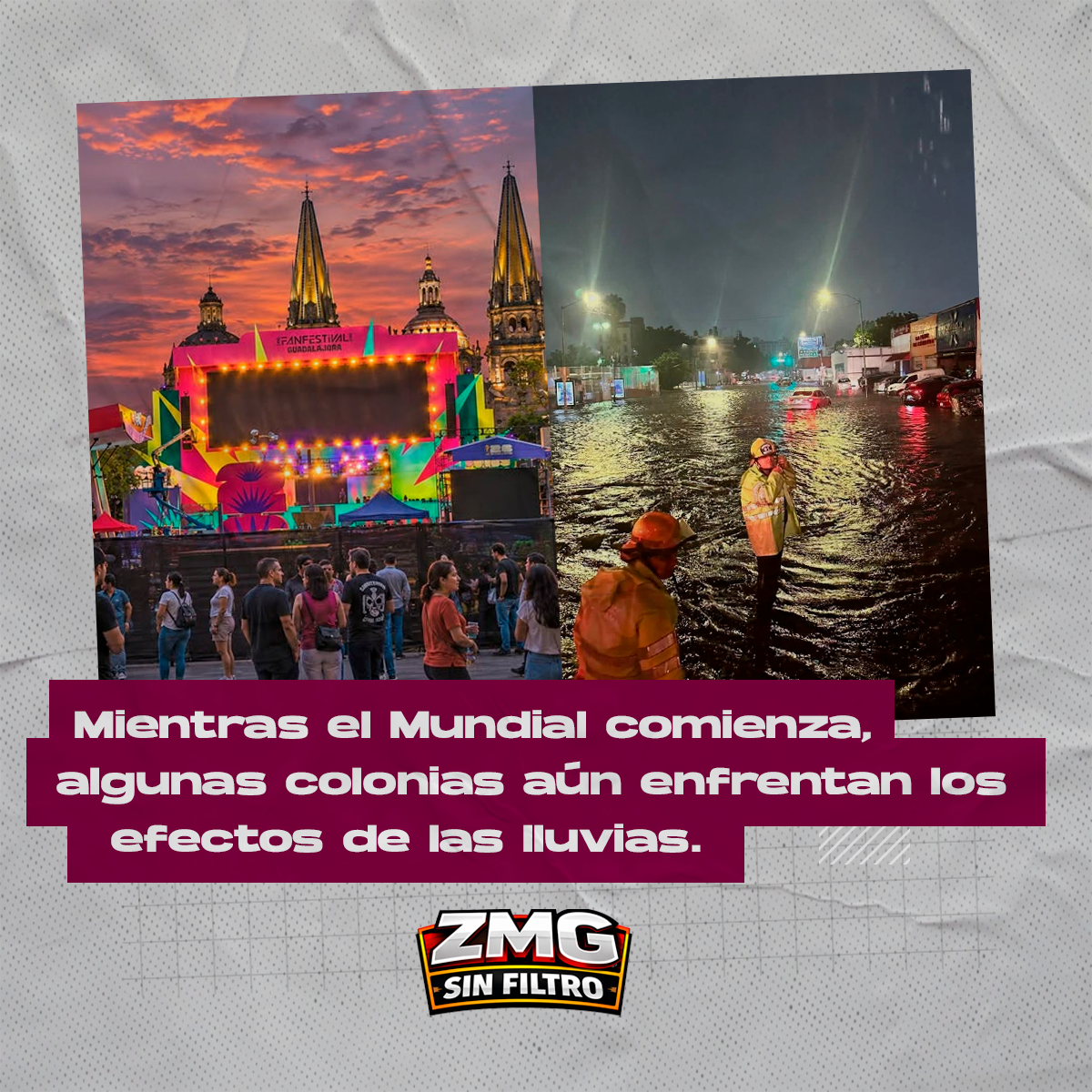 Mundial y temporal: las dos caras de Guadalajara esta semana