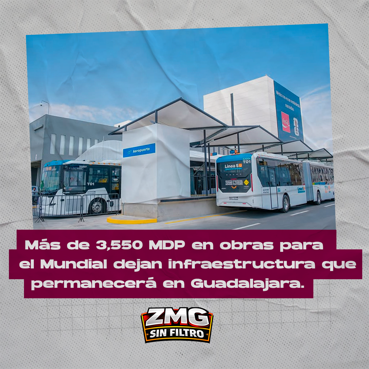 3,550 MDP en obras: la infraestructura que el Mundial deja en Guadalajara