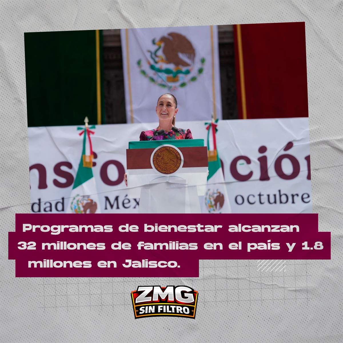 32 millones de familias en bienestar