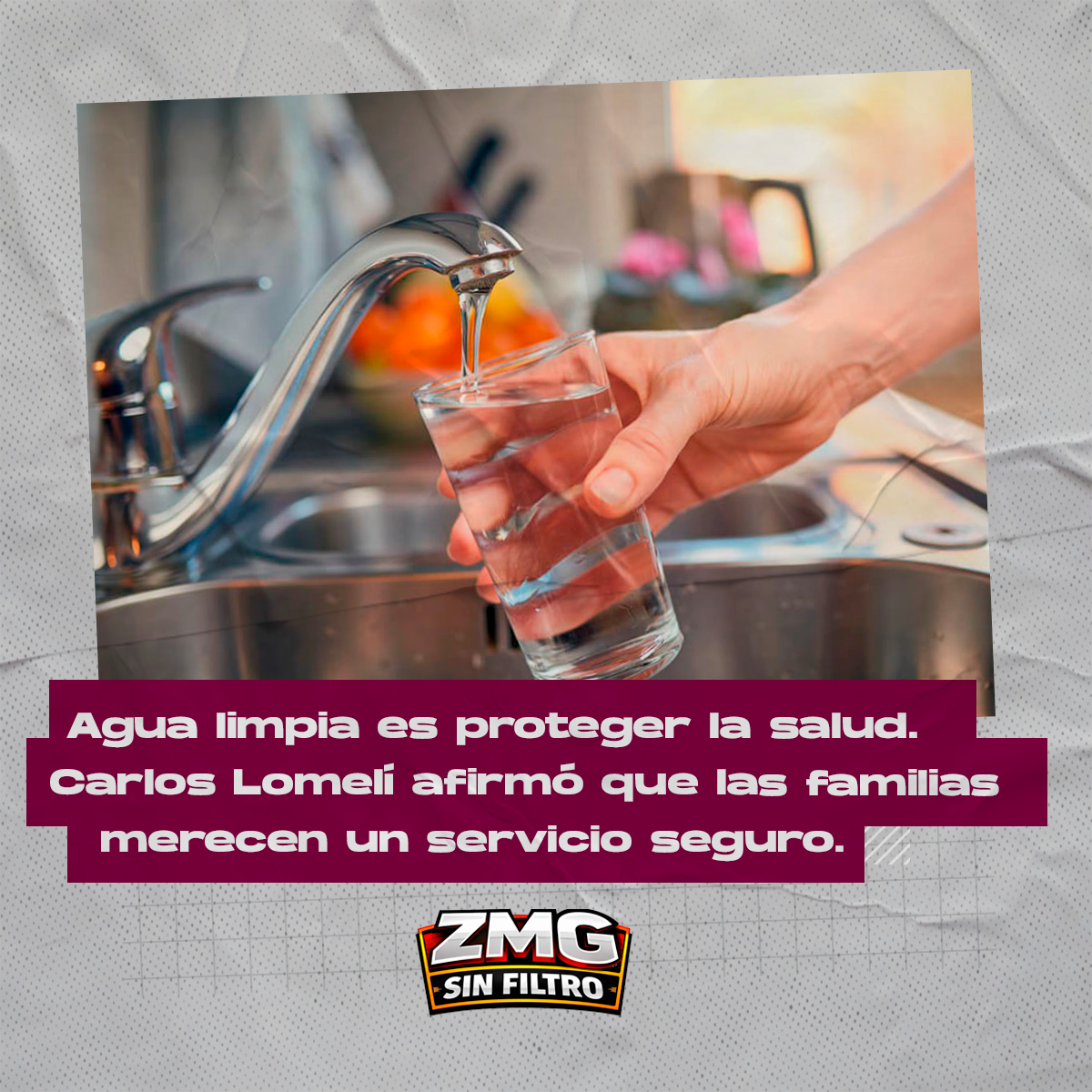 La salud comienza con agua de calidad