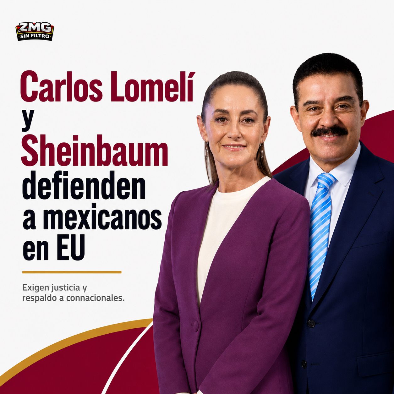 Senador Carlos Lomelí respalda acciones de Sheinbaum en defensa de mexicanos en EU
