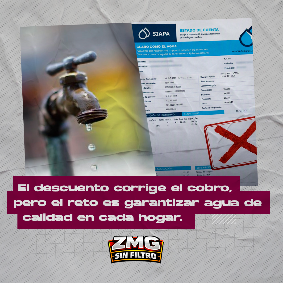El descuento alivia el cobro, pero el compromiso central sigue siendo el agua